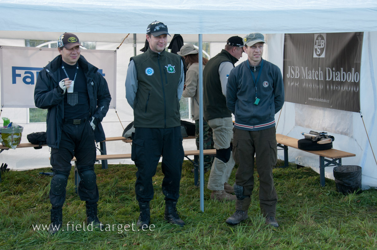 Konstantin Sedov, Marijus Vaicius and Indrek Kanep on shooters meeting